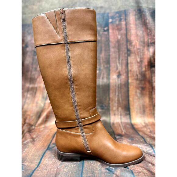 Charter Club Johannes Leather Riding Boots - Cognac - size 8.5 - Picture 6 of 10